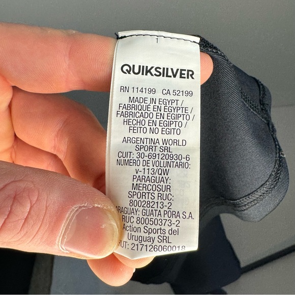 Quicksilver Boy’sSurf Tee size m-12 black collor - Picture 6 of 8